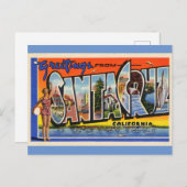 サンタクルーズカリフォルニアヴィンテージ旅行はがき ポストカード (正面/裏面)