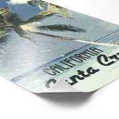 サンタクルーズカリフォルニアヴィンテージ旅行ポスターアート フォトプリント (角)