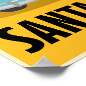 サンタクルーズカリフォルニア旅行ポスター ポスター (角)