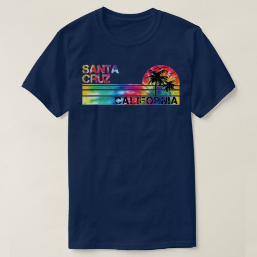 サンタクルーズカリフォルニア絞り染めインスパイアヴィンテージStr Tシャツ (デザイン正面)