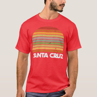 サンタクルーズカリフォルニアCAレトロヴィンテージサーファー Tシャツ