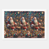 サンタクルーズクリスマスチャームラッピング紙 ラッピングペーパーシート (正面2)