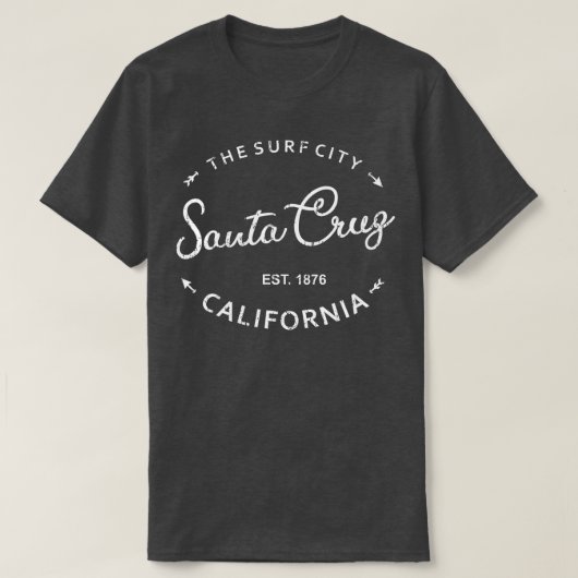 サンタクルーズシティデミディアズサーフシティカリフォルニアデ Tシャツ (デザイン正面)