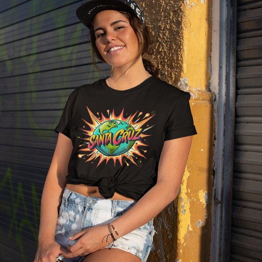 サンタクルーズスタイルスケートボードストリートウェアグラフィックティー Tシャツ