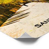 サンタクルーズデテネリフェ油絵を描 ポスター (角)