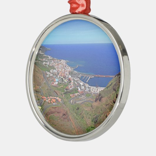 サンタクルーズデラパルマカナリーアイランズスペイン メタルオーナメント (左)