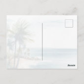 サンタクルーズビーチウォーターカラー結婚ズ ポストカード (裏面)