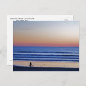 サンタクルーズビーチクリザーサンセット。 ポストカード (正面/裏面)