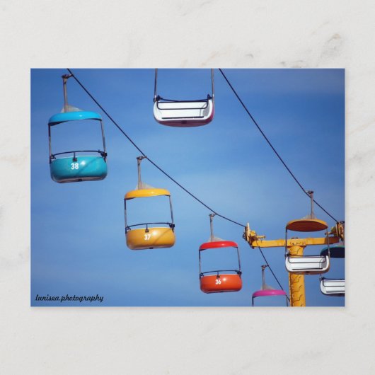 サンタクルーズビーチボードウォークトラム ポストカード (正面)