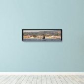 サンタクルーズビーチボードウォークハンバックキャンバスプリント キャンバスプリント (インサイチュ (ウッドフロア))