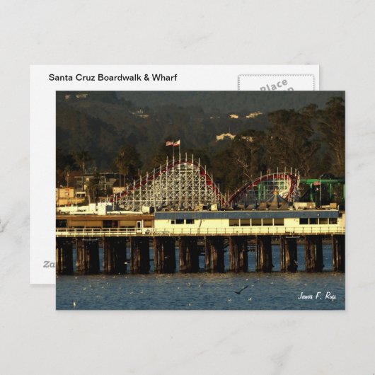 サンタクルーズボードウォーク&ワーフ ポストカード (正面/裏面)