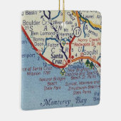 サンタクルーズヴィンテージの地図 セラミックオーナメント (右)