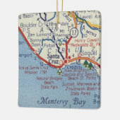サンタクルーズヴィンテージの地図 セラミックオーナメント (左)