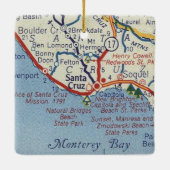 サンタクルーズヴィンテージの地図 セラミックオーナメント (裏面)