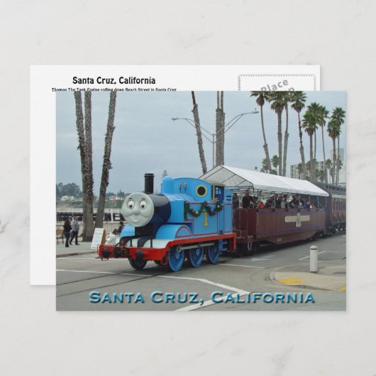 サンタクルーズ列車はがき ポストカード (正面/裏面)