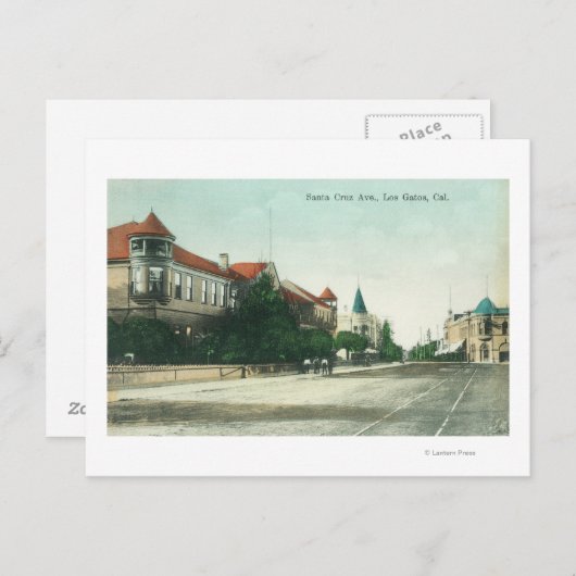 サンタクルーズ大通り ロスガトス, CA ポストカード (正面/裏面)