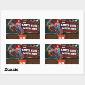 サンタクルーズ山脈サインシール 長方形シール (シート)