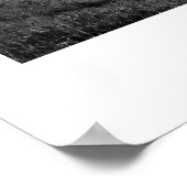 サンタクルーズ山脈 – 黒白 ポスター (角)