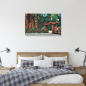 サンタクルーズ郡大樹公園への入り口 キャンバスプリント (インサイチュ (寝室))