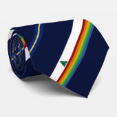 サンタクルーズ郡（カリフォルニア）市旗ネックタイ ネクタイ (ロール)