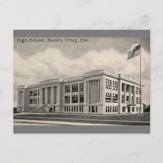 サンタクルーズ高校ヴィンテージはがき ポストカード (正面)