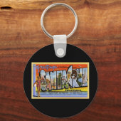 サンタクルーズ・カリフォルニアからのご挨拶 キーホルダー (正面)