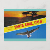 サンタクルーズ・カリフォルニアトラベルからの挨拶 ポストカード (正面)