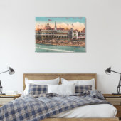 サンタクルーズ,カリフォルニア州 – カジノとサンタクルーズビーチ キャンバスプリント (インサイチュ (寝室))