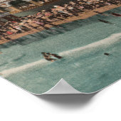 サンタクルーズ，カリフォルニア州 – カジノとサンタクルーズビーチ ポスター (角)