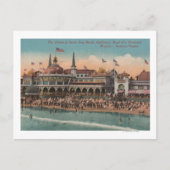 サンタクルーズ,カリフォルニア州 – カジノとサンタクルーズビーチ ポストカード (正面)