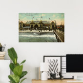 サンタクルーズ，カリフォルニア水泳風呂1910 ポスター (ホームオフィス)