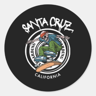 サンタクルーズ スケーター ラクダ カリフォルニア ドクロ スケート ラウンドシール