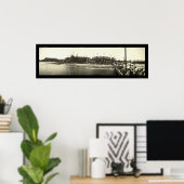 サンタクルーズCAビーチ写真1908 ポスター (ホームオフィス)