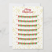 サンタクルートナディア雪だるまクリスマス1st誕生日 案内状 (裏面)