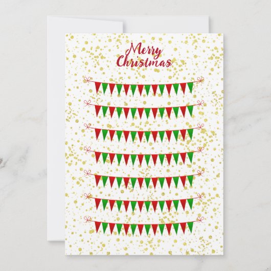 サンタクルートナディア雪だるまクリスマス1st誕生日 案内状 (裏面)