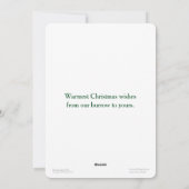 サンタクロウクリスマスカード大5 x 7 シーズンカード (裏面)