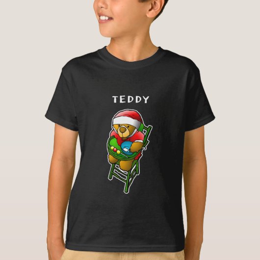 サンタクロステディベアTシャツ Tシャツ (正面)