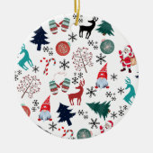 サンタクロストナディアパインツリーズミッテンス セラミックオーナメント (正面)