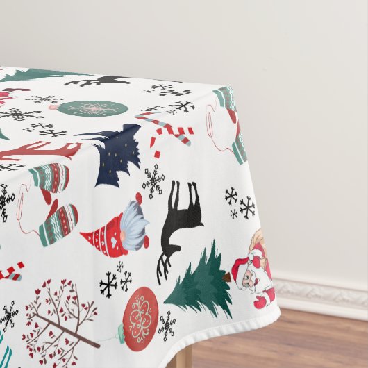 サンタクロストナディアパインツリーズミッテンス テーブルクロス (インサイチュ)