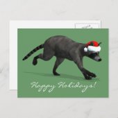 サンタクロースあらいぐま シーズンポストカード (正面/裏面)