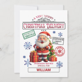 サンタクロースいけなまたはニースカスタムクリスマス シーズンカード