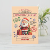 サンタクロースいけなまたはニースカスタムクリスマス シーズンカード (スタンド正面)