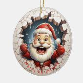 サンタクロースいけなまたは素敵なクリスマス セラミックオーナメント (左)