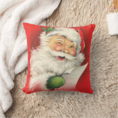サンタクロースいけなニースリストヴィンテージクリスマス クッション (ブランケット)