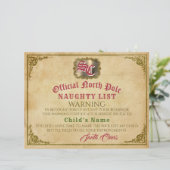 サンタクロースいけなリストがクリスマスに署名警告した (スタンド正面)