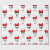 サンタクロースいけなリストソッククリスマスプレゼント ラッピングペーパー (フラット)