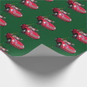 サンタクロースおもしろいがミニドライブ ラッピングペーパー (角)