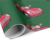 サンタクロースおもしろいがミニドライブ ラッピングペーパー (ロールコーナー)