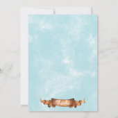 サンタクロースおもしろいとのクリスマス招待状 招待状 (裏面)