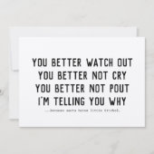 サンタクロースおもしろいは町のク来ラフトクリスマスへ シーズンカード (正面)